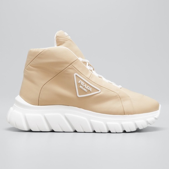 Prada Shoes - NWB PRADA***Nylon Lace-Up Mid-Top Sneakers****EU 39.5 US 9.5 $1020